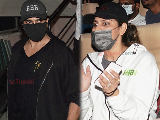 Charan Family at RRR Special Screening